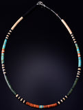 Santo Domingo Pueblo (Kewa) Turquoise Multistone Necklace Ella Mae Garcia 5G28U