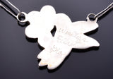Vintage Silver Multistone Zuni Hummingbirds Necklace Earring Set W & E Gia 6F22D