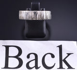 Size 10-1/2 Silver Navajo Handmade Natural Ring by Erick Begay 5L26F