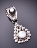 Silver & Opal Zuni Handmade Pendant by Verdi Booqua 3G03S