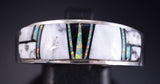 Size 13.5 Silver & White Buffalo Turquoise Navajo Men's Ring Allen Tolino 5L05H