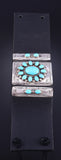 Vintage Silver & Turquoise Navajo Handmade Ketoh Wrap Bracelet Women's Size 5L17L