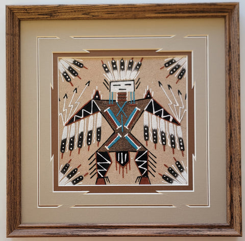 Navajo Sandpainting by Glen Nez - Yei Bi Chei Design - 6D02H