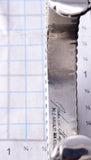 Preowned Silver & 14k Gold Navajo Handstamped Bracelet by Johnathon Nez 6F09J