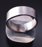 Adjustable Silver & Kingman Turquoise Navajo Ring by Antoinette Martinez 5L07D