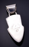 Vintage Silver Multistone Navajo Inlay Arrowhead Pendant Albert Francisco 5K17W