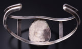 Vintage Silver & Turquoise Navajo Open Face Bracelet 5G28L