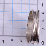 Size 10-3/4 Silver & Kingman Turquoise Navajo Men's Ring - Elvira Cadman 5L05Y