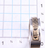 Size 8-1/2 Silver & 14k Gold Strong Bear Navajo Ring by F 5L26D