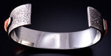 Vintage Silver & Multistone Navajo Inlay Bracelet by Bitsoi'-Russell 5G12D