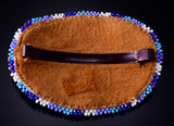Preowned Native American Handbeaded Flower Hair Barrette 5D07O