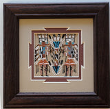 Navajo Sandpainting by Marlene Doby - Yei Bi Chei design - 6D01P