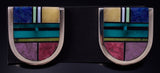 Silver Multistone Navajo Inlay Yei Bi Chei Earrings by Jimmy Harrison 5H02Q
