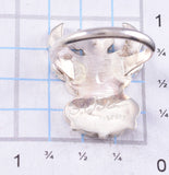 Size 7-1/4 Silver Multistone Zuni Inlay T-Bird Ring by Bryce Wallace 5L25V