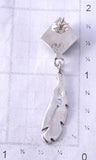 Silver & Onyx Eagle Feather Navajo Earrings by Sabelle Yazzie 5G18X