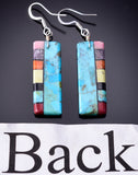 Santo Domingo Pueblo (Kewa) Turuqoise Multistone Long Earrings Mary Tafoya 6D22F
