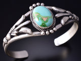 Silver & Sonoran Gold Turquoise Navajo Bracelet by Bobby Platero 5L13O