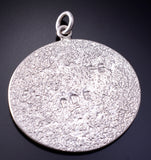 Silver Navajo Tufacast The Lamb of God Pendant by Darryl Dean Begay 5B19V