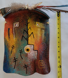 Navajo Pottery - Yei Bi Chei Mask - by David John - 4L05W