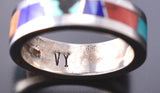 Size 7-1/4 Navajo Multistone Band Ring by Valerie Yazzie 6K27G