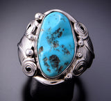 Size 10-3/4 Large Turquoise Men's Ring by Darrel Morgan 3E18D