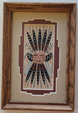 Navajo Sandpainting by Darlene Thomas - Sun Design - 6D01D