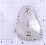 Vintage Silver Navajo Handmade Statement Earrings by Steven Begay 5K22Q