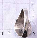 Size 12-1/4 Silver & Turquoise Multistone Navajo Inlay Mens Ring Mary Lincoln 6D09V