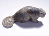 Picasso Marble Handcarved Beaver Fetish by Lance Cheama 4D02E