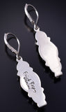 Silver & Golden Hills Turquoise Fresh Pearl Navajo Earrings by Erick Begay 5H02O