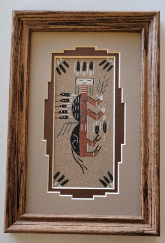 Navajo Sand Painting by Nephi Benally 6x9 - 4D10T