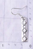 Silver Navajo Handstamped Earrings by Felicia Etsitty 6D20O