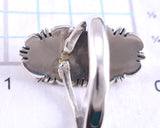 Size 7-3/4 Silver & Coral Navajo Handmade Ring by Norvin Johnson 5L26W
