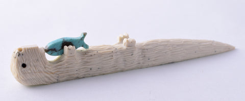 Jasper Zuni Otter Fetish by Jesus Espino 5L09R