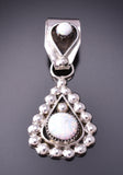Silver & Opal Zuni Handmade Pendant by Verdi Booqua 3G03S