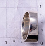 Size 9-3/4 Silver & Lapis Navajo Inlay Men's Ring by Herman Tom 4L22J
