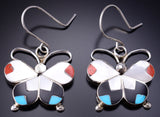 Zuni Multistone Inlay Butterfly Earring by Dishta - 6K02F