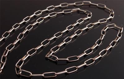 18 inch Handmade Silver Link Chain Necklace by Sally Shurley - 6J30V