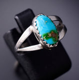 Size 6-1/4 Navajo Silver and Sonoran Gold Turquoise Ring by Martinez 6K22Q