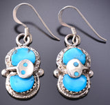 Zuni Turquoise Snake Earrings by Effie C 6K02K