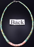 19" Santo Domingo Pueblo (Kewa) Turquoise Multistone Necklace by Randy Garcia - 5H25M