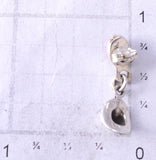 Silver & Coral Navajo Handmade Cowboy Hat Earrings by Judy Largo 5G16X