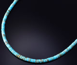 20" Santo Domingo Pueblo (Kewa) Turquoise Necklace by Ella Mae Garcia 5G28S