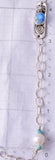 Silver & Golden Hills Turquoise Fresh Pearl Navajo Necklace by Erick Begay 5H03P