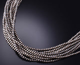 10-Strand Silver Handstrung Navajo Pearls Dream Necklace 6H25S