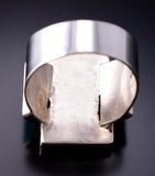 Size 9 Silver & Turquoise Multistone Zuni Inlay Sunface Ring by Don Dewa 6H25X