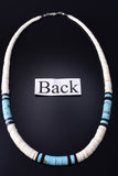 Santo Domingo Pueblo (Kewa) Turquoise Multistone Necklace by Lupe Lavato 5H21U