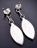 Silver & Turquoise Multistone Zuni Inlay Dangle Earrings by Orena Leekya 6D22S