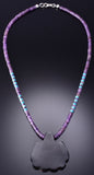 22" Santo Domingo Pueblo (Kewa) Multistone Flower Necklace by Mary Tafoya 6H31U