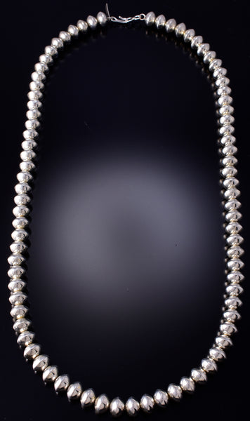 Long - Navajo Silver Beads by Erick Begay 6H17M